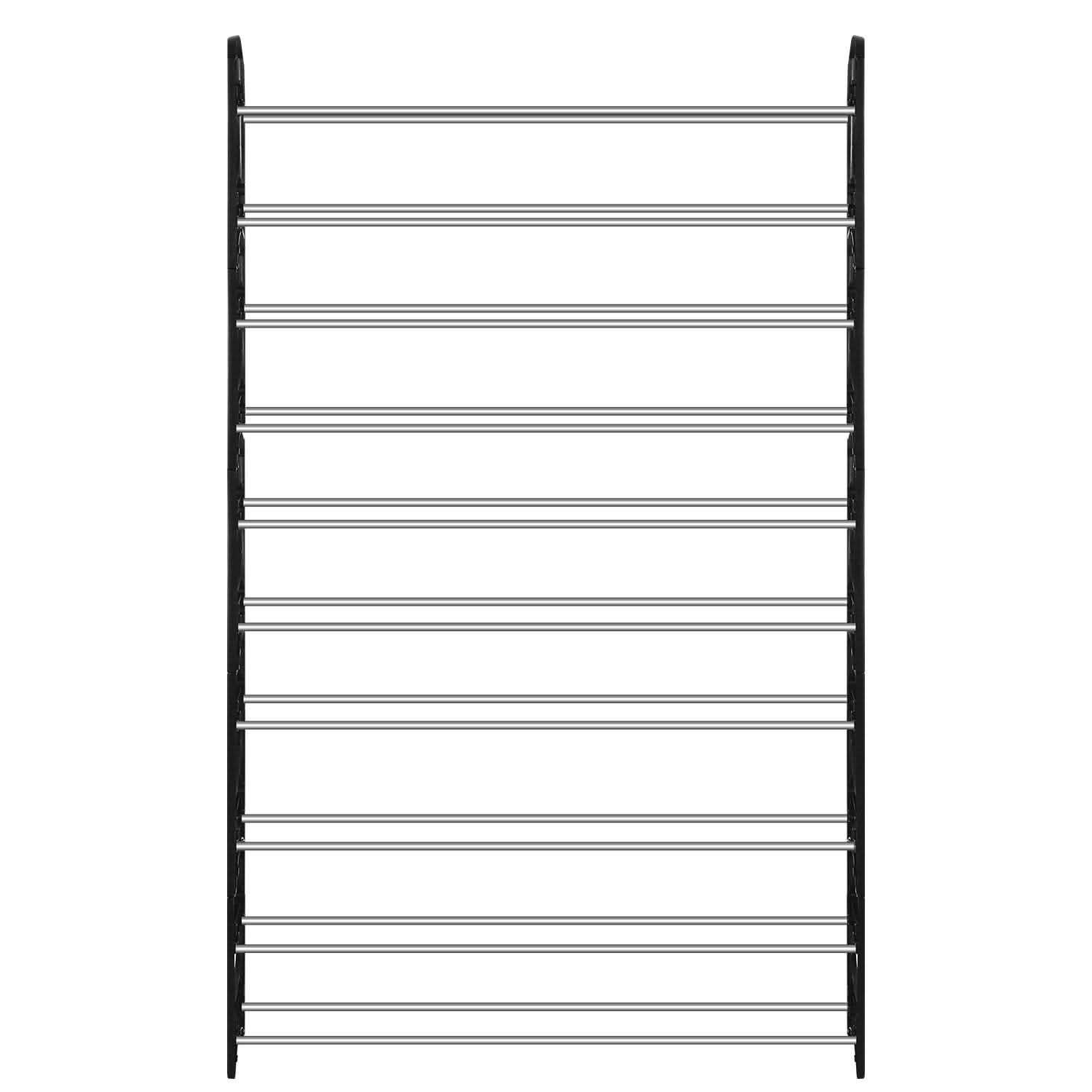 50-Pair Shoe Rack Storage Organizer 10-Tier Portable Wardrobe Tower DailySale