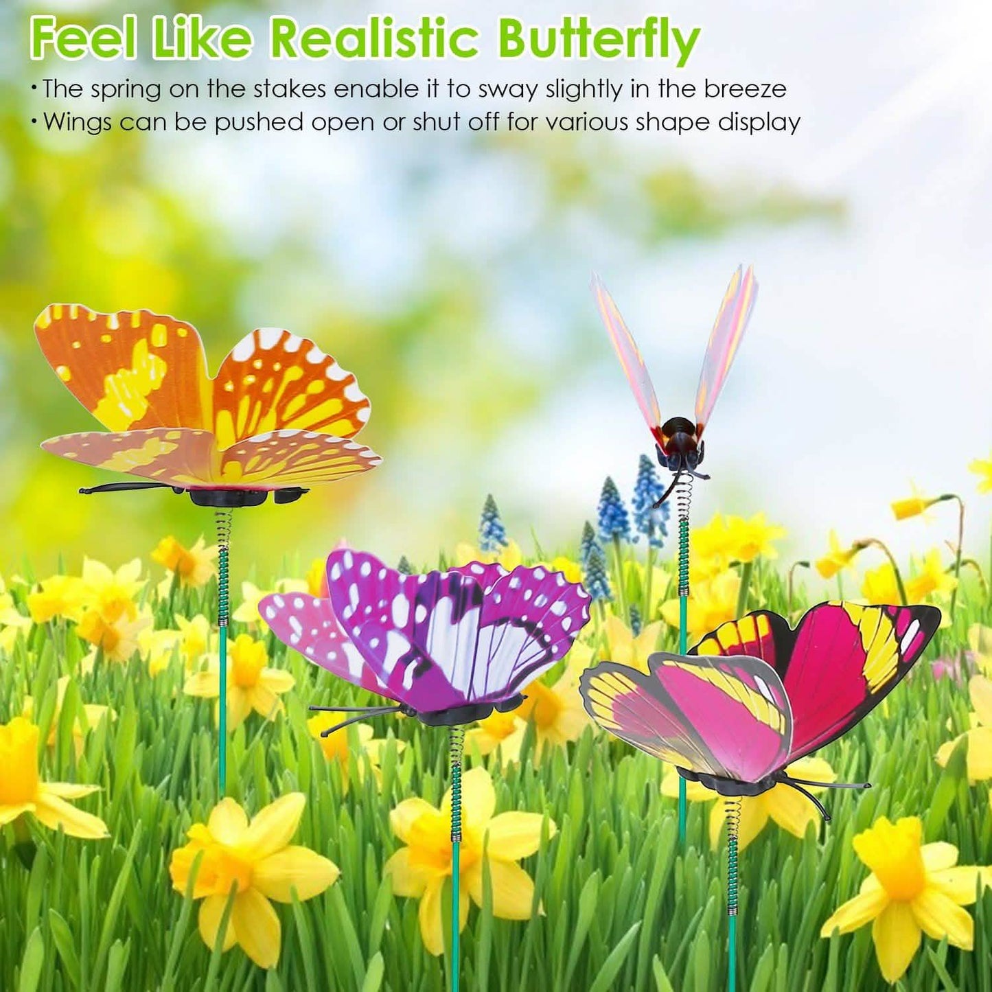 50-Piece: Butterfly Stake Ornament DailySale