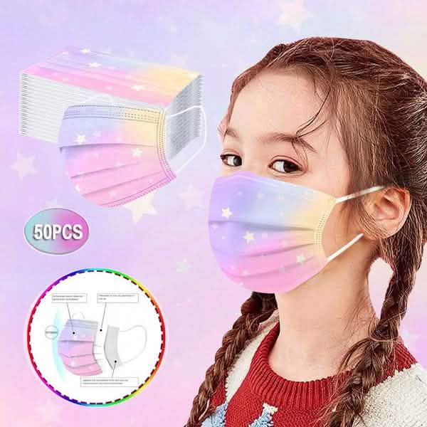 50-Piece: Tie Dye Gradient Printing Mask - Assorted Styles DailySale
