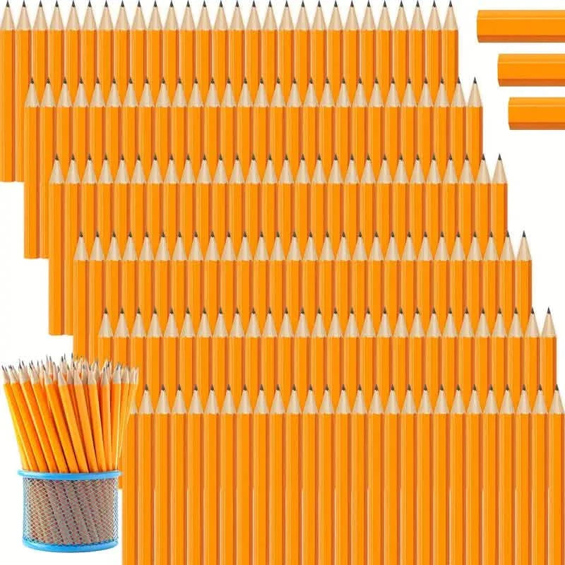 50-Pieces: 3.5" Hexagonal Golf Pencils - HB Yellow, Pre-Sharpened DailySale
