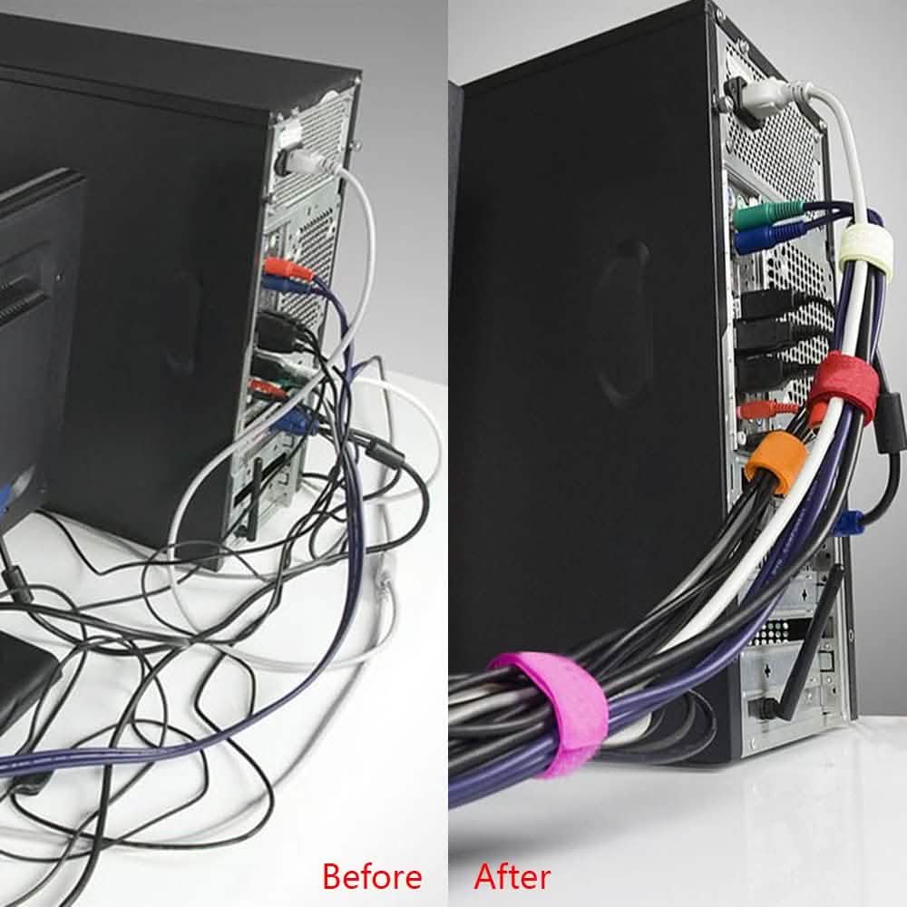 50-Pieces: Cable Ties Reusable Fastening Wire Organizer Cord Rope Holder 7 Inch DailySale