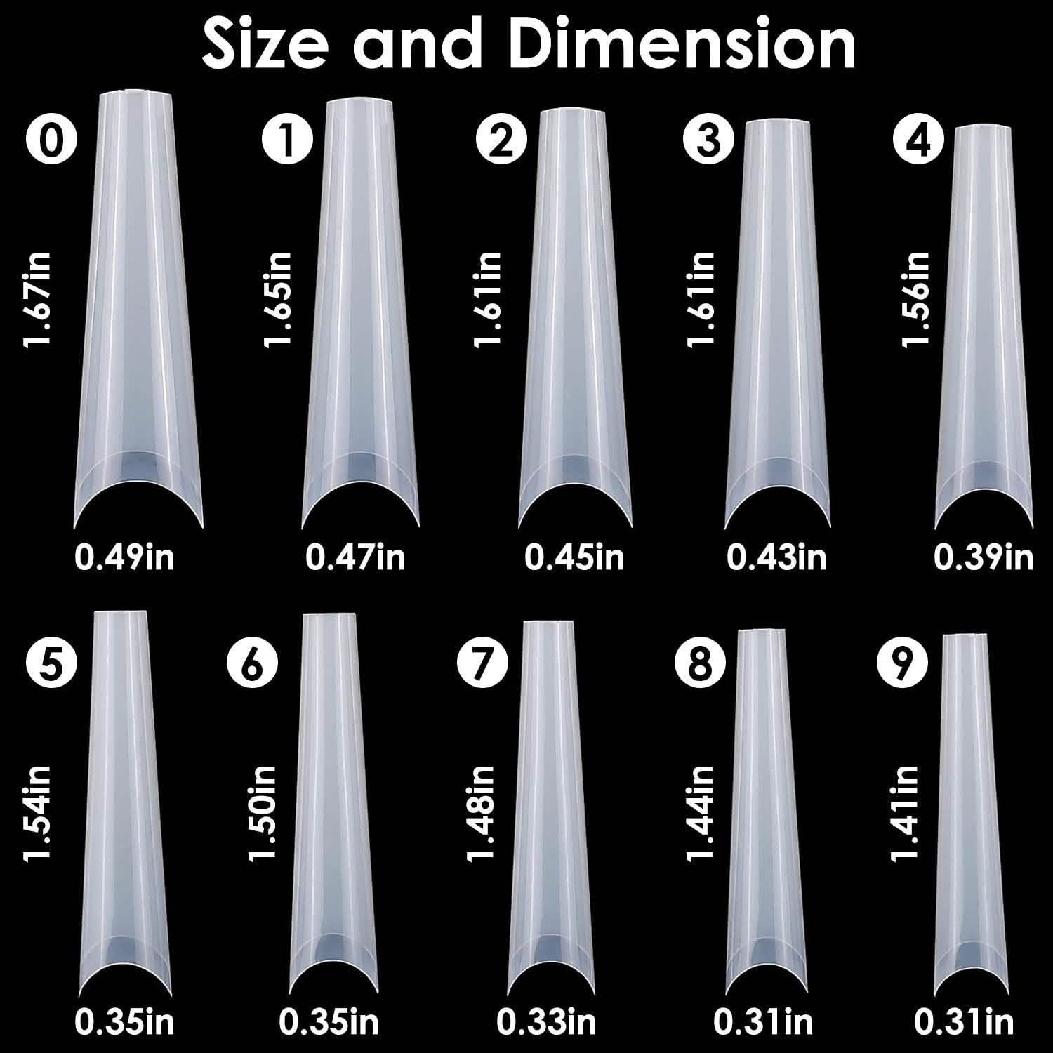 500-Piece: Long False Finger Nails DailySale