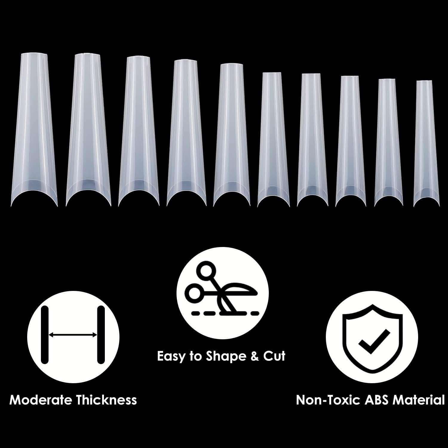500-Piece: Long False Finger Nails DailySale