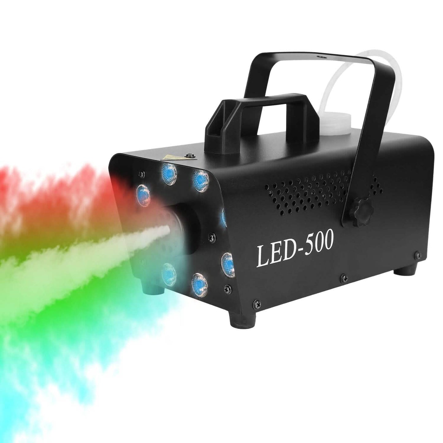 500W Fog Machine 2000CFM Colorful Smoke Machine with 8-Pieces LEDs 5 Lighting Effects 3-Level Brightness DailySale