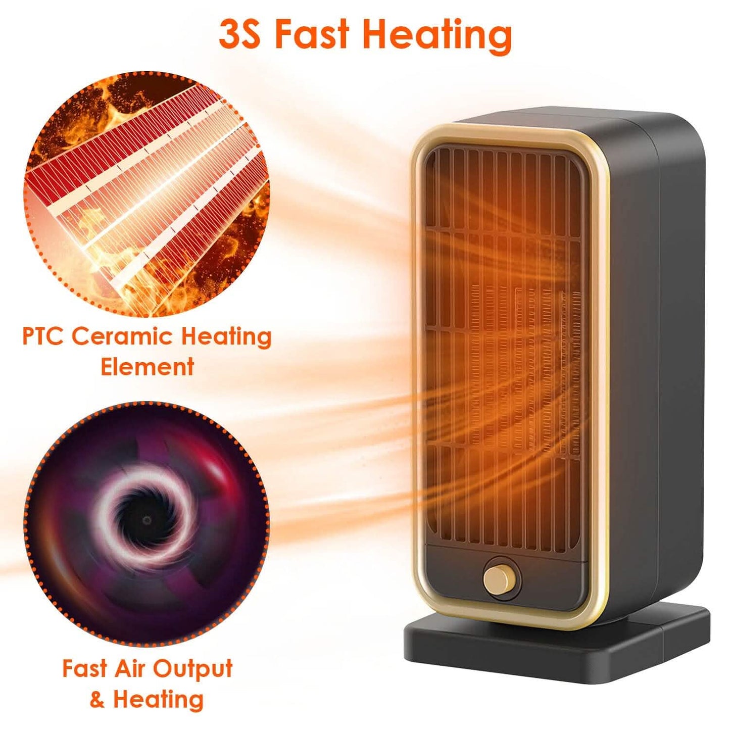 500W Portable Electric Heater DailySale