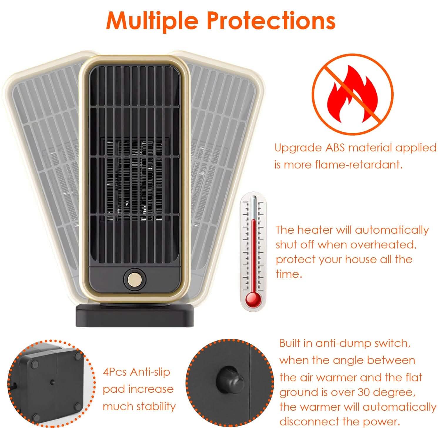 500W Portable Electric Heater DailySale