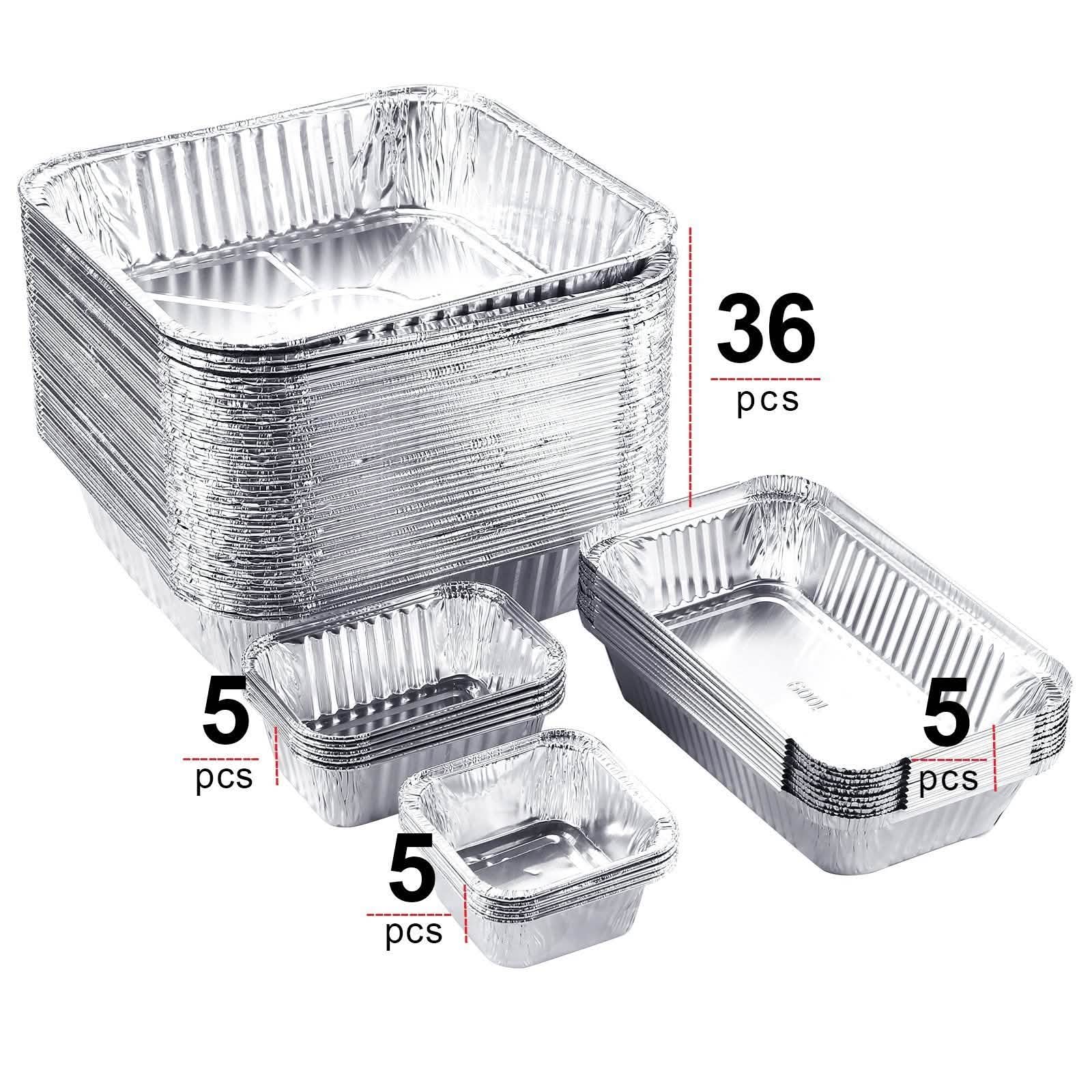 51-Packs: IMAGE 4 Size Aluminum Loaf Pans Disposable Premium Heavy-Duty Tin Foil DailySale