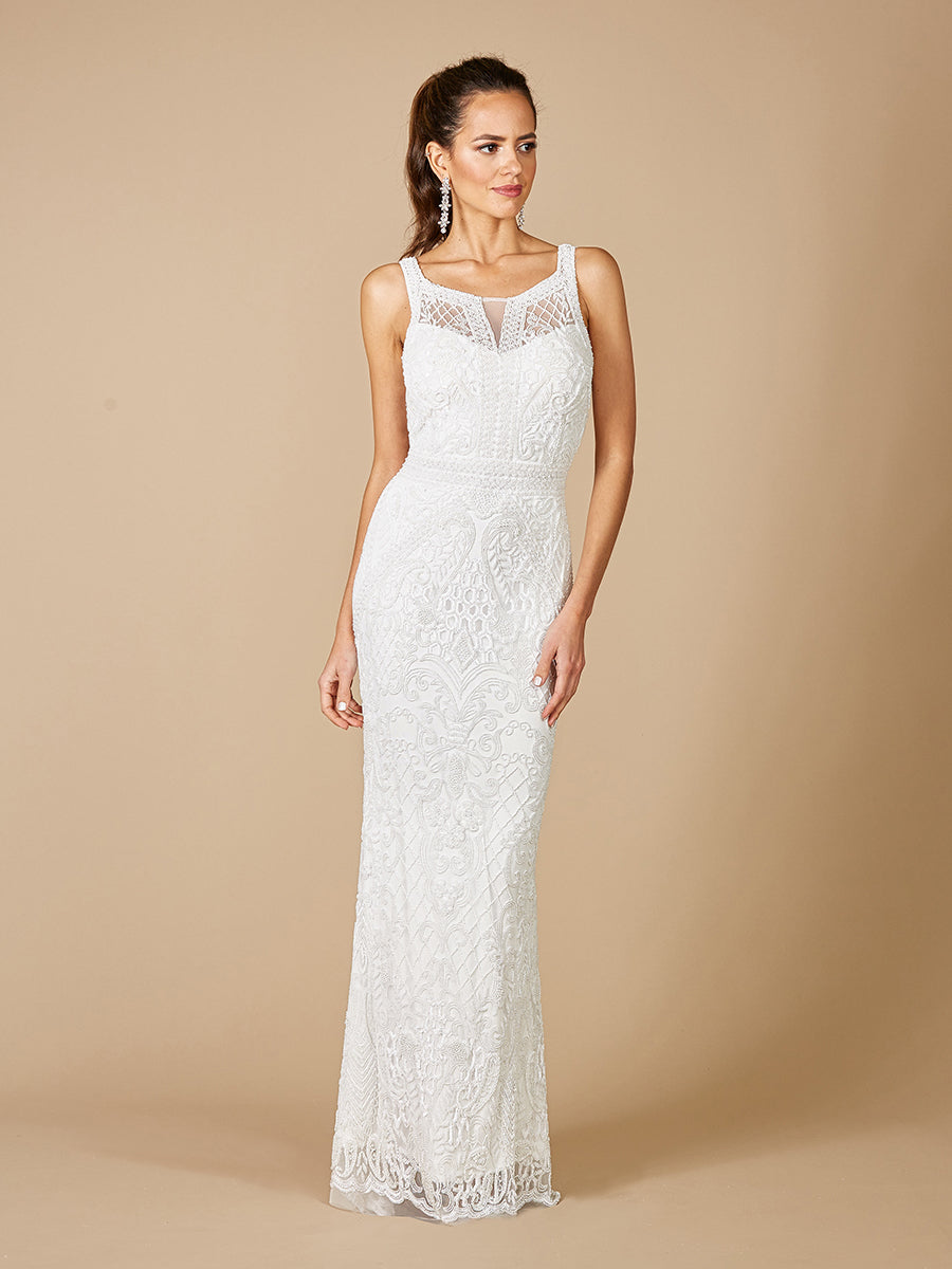 Lara Foster High-Neck Sleeveless Wedding Gown Lara New York