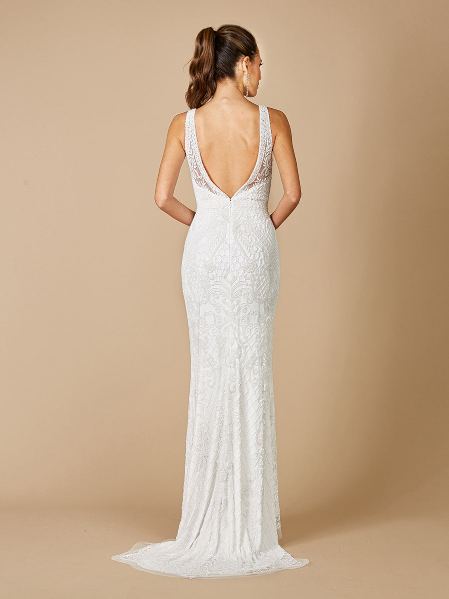 Lara Foster High-Neck Sleeveless Wedding Gown Lara New York