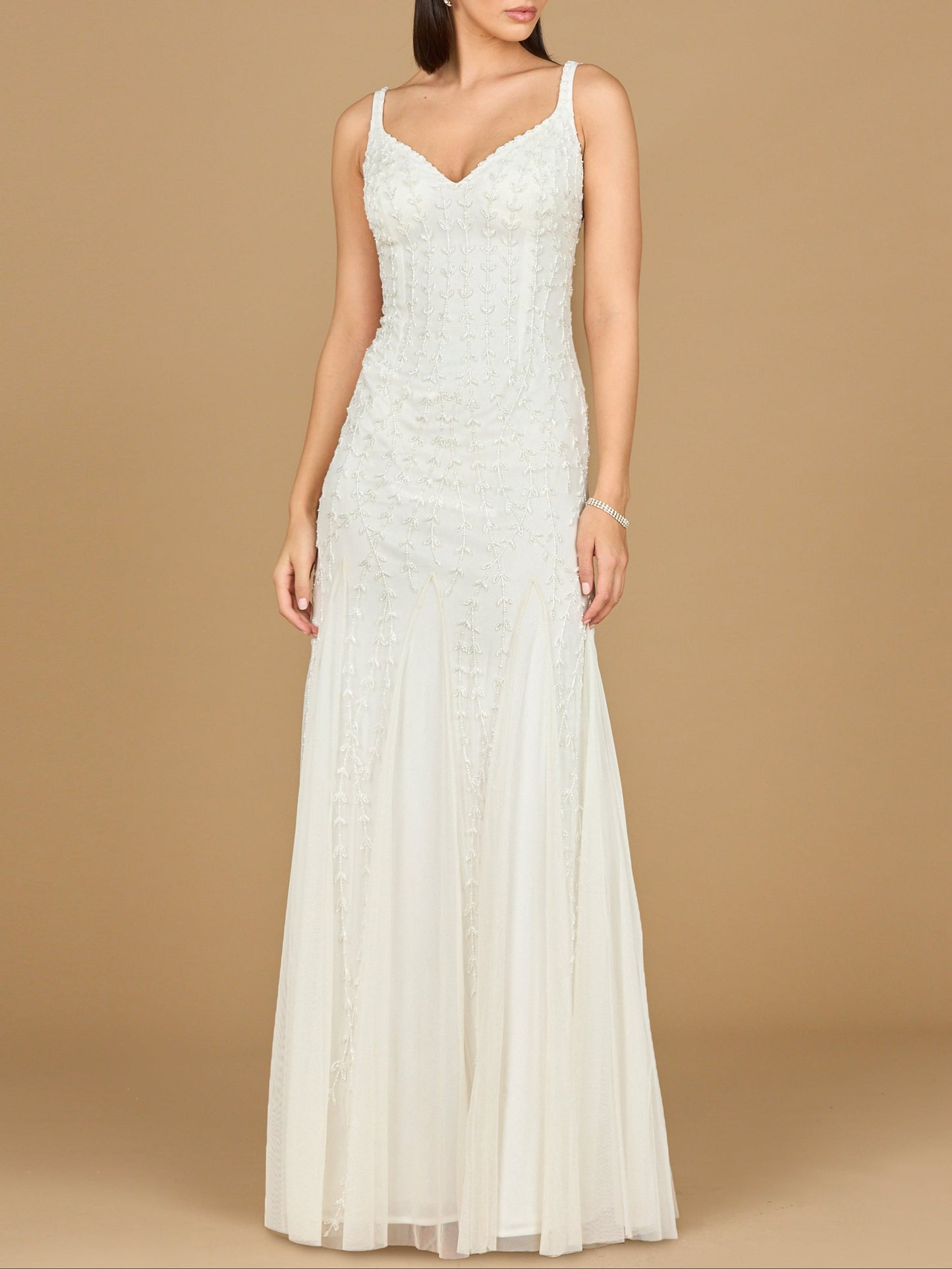 Lara 51217 -Beaded Bridal Gown with Godets Lara New York