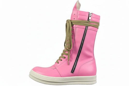 Heritage High-Top Utility Boot - Limited Pastel Rose Edition - FASHIONBUY