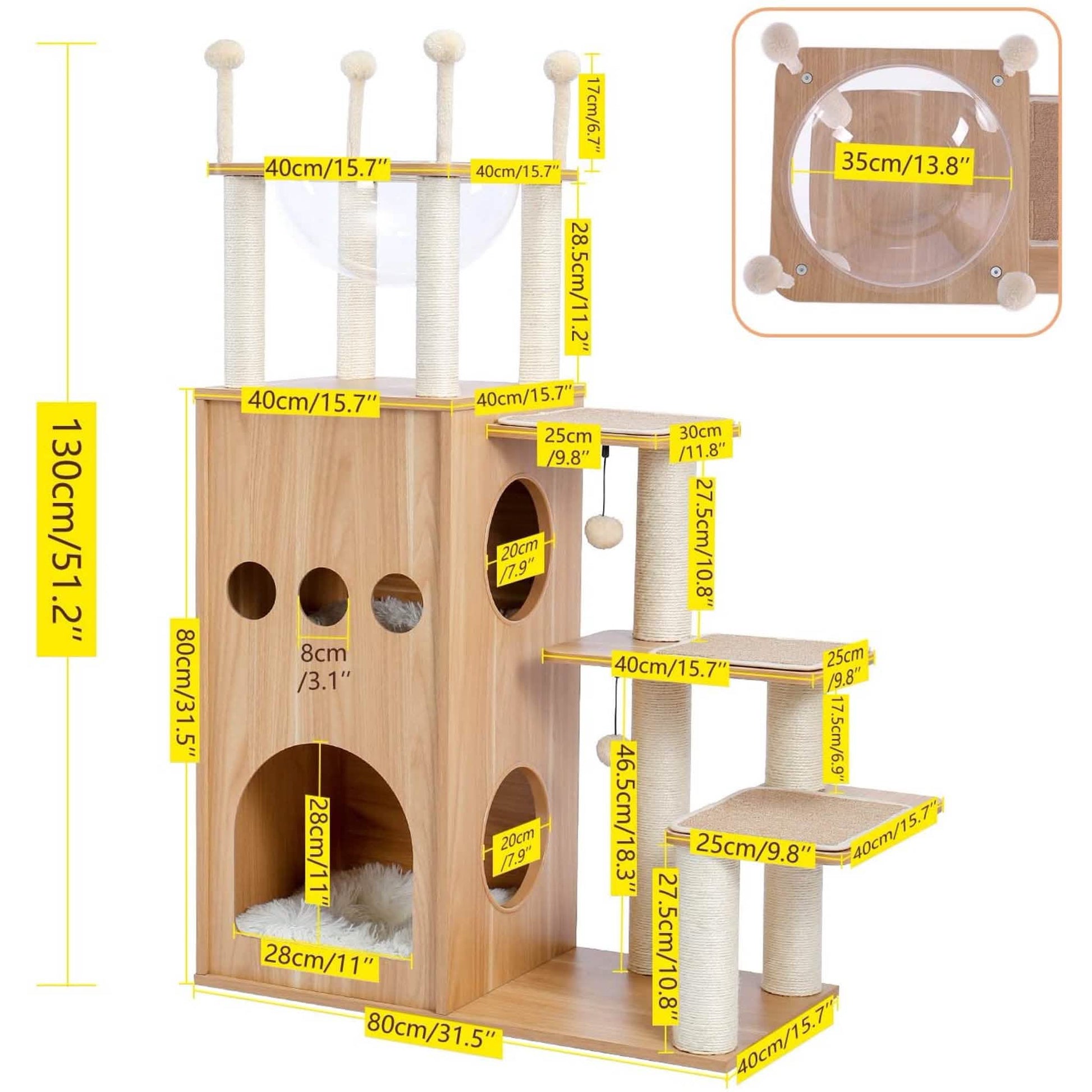 52" Multi-level Cat Tree DailySale