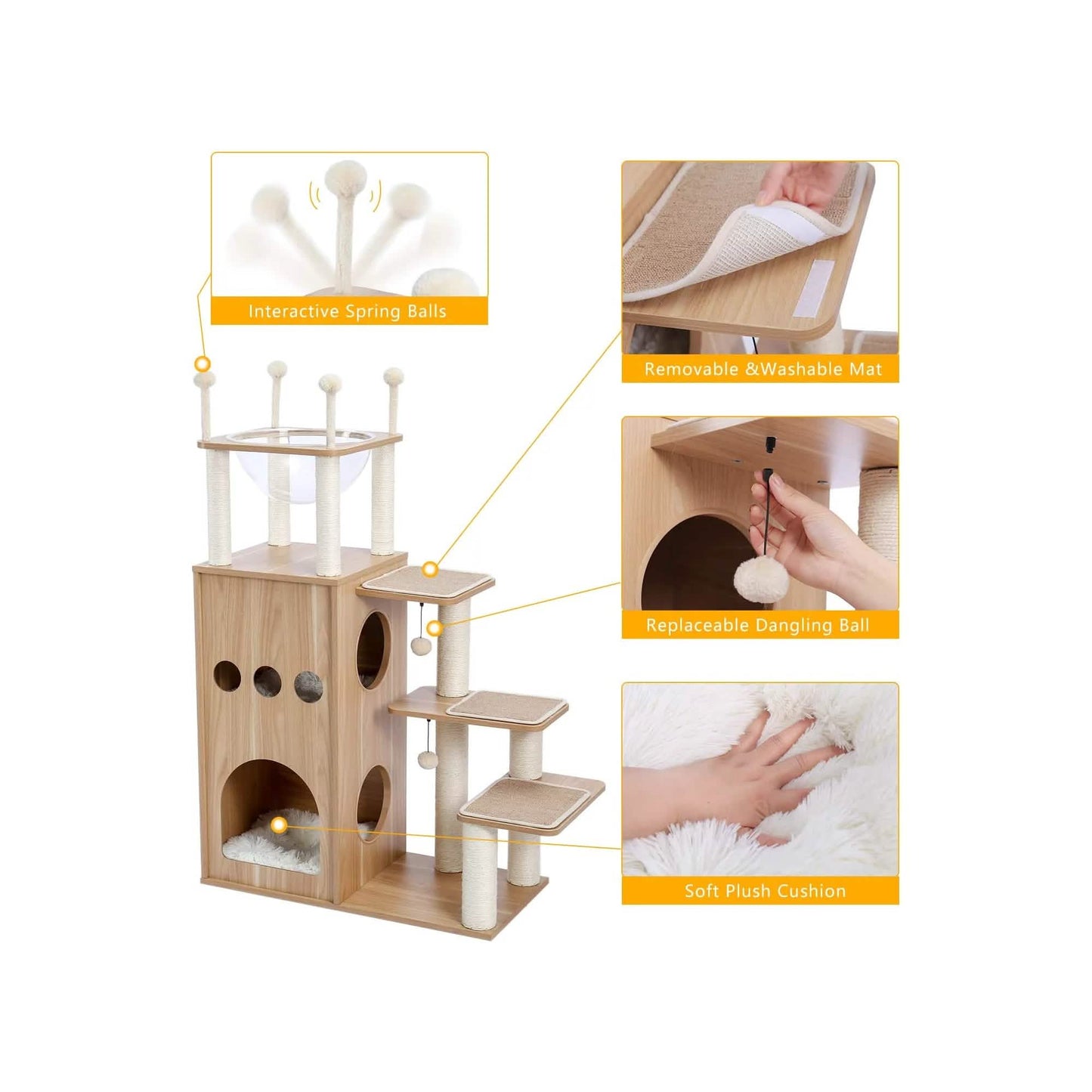52" Multi-level Cat Tree DailySale