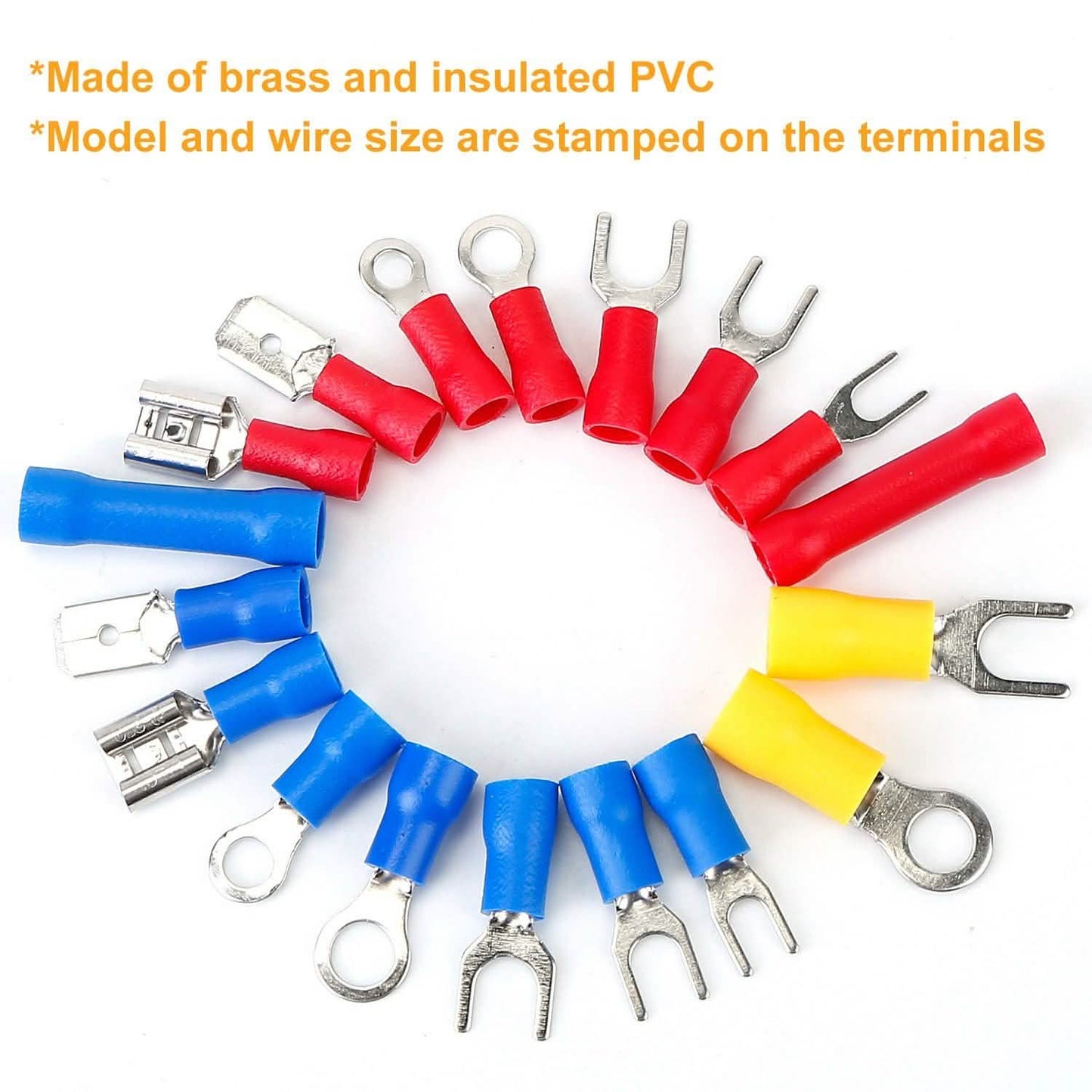 520-Pieces: Insulated Electrical Wire Splice Terminal DailySale