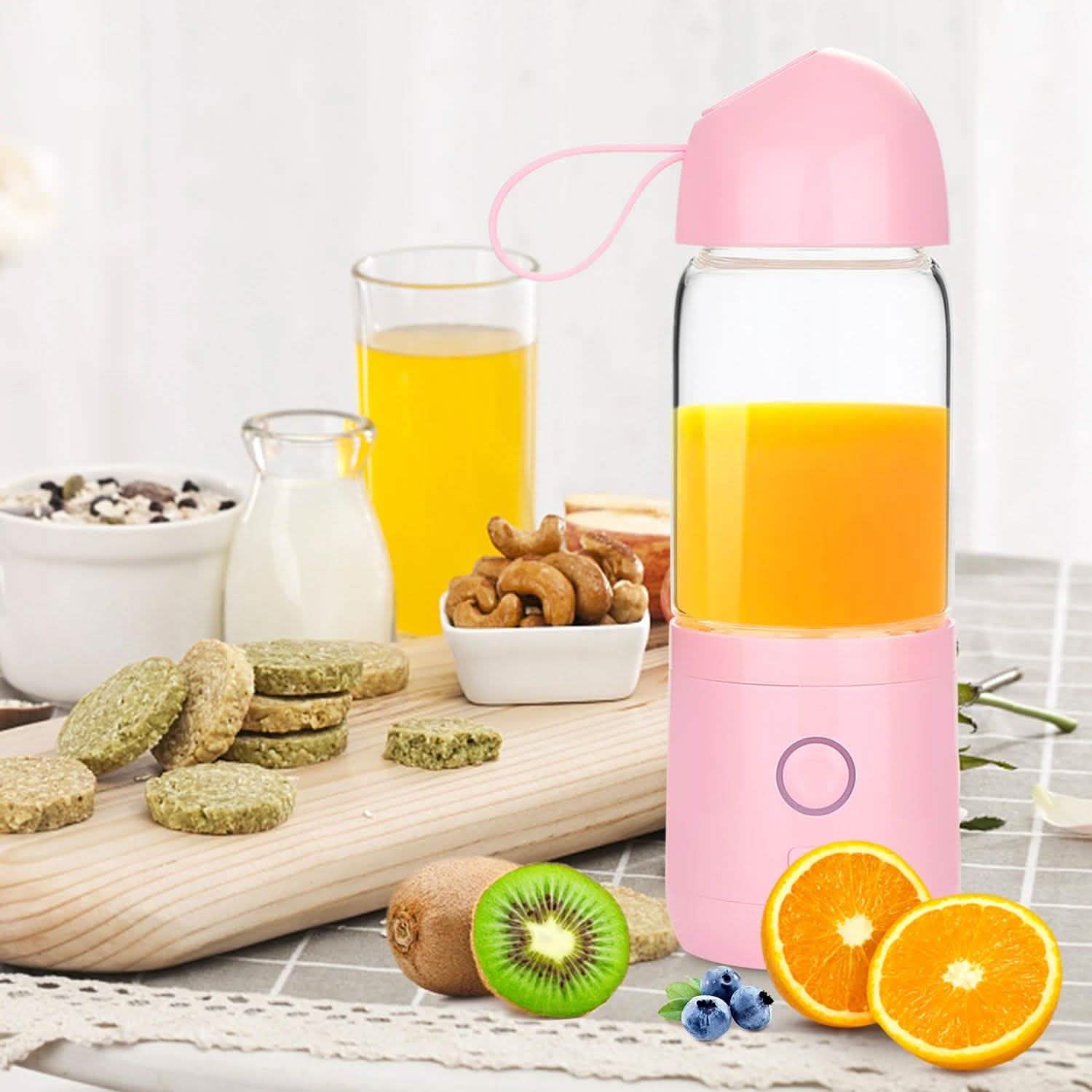 550ML USB Portable Mixer Rechargeable Juicer Fruit Blender Juicer Shaker Bottle DailySale