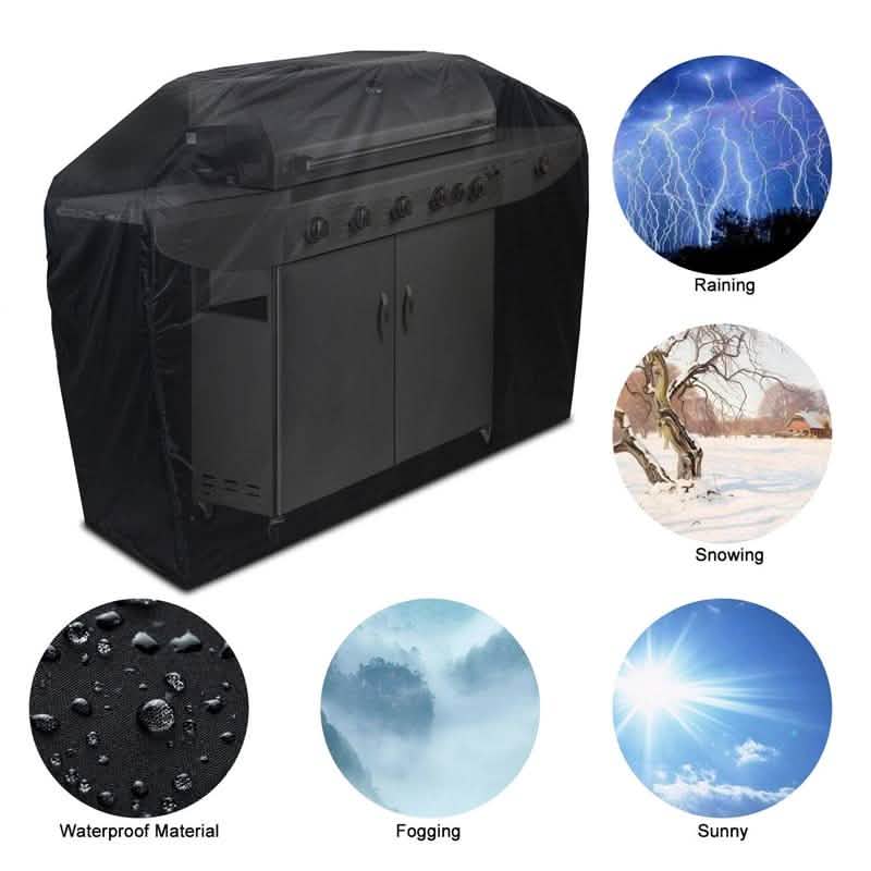 57" Black Barbecue Gas Grill Waterproof Cover DailySale