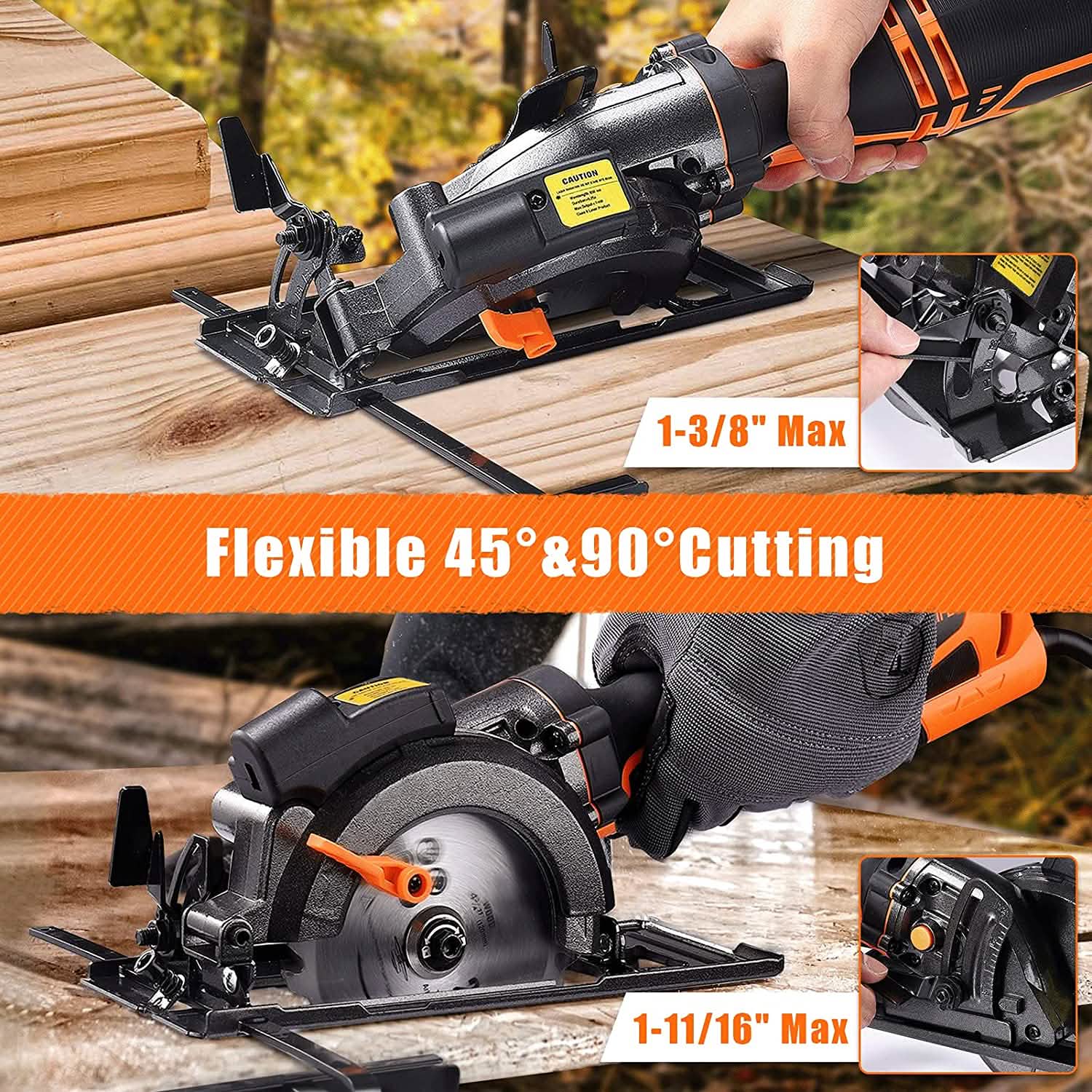5.8A 3500RPM Mini Circular Saw DailySale