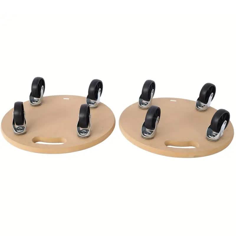 2-Piece: Furniture Moving Dolly Heavy Duty Wood Rolling Mover DailySale