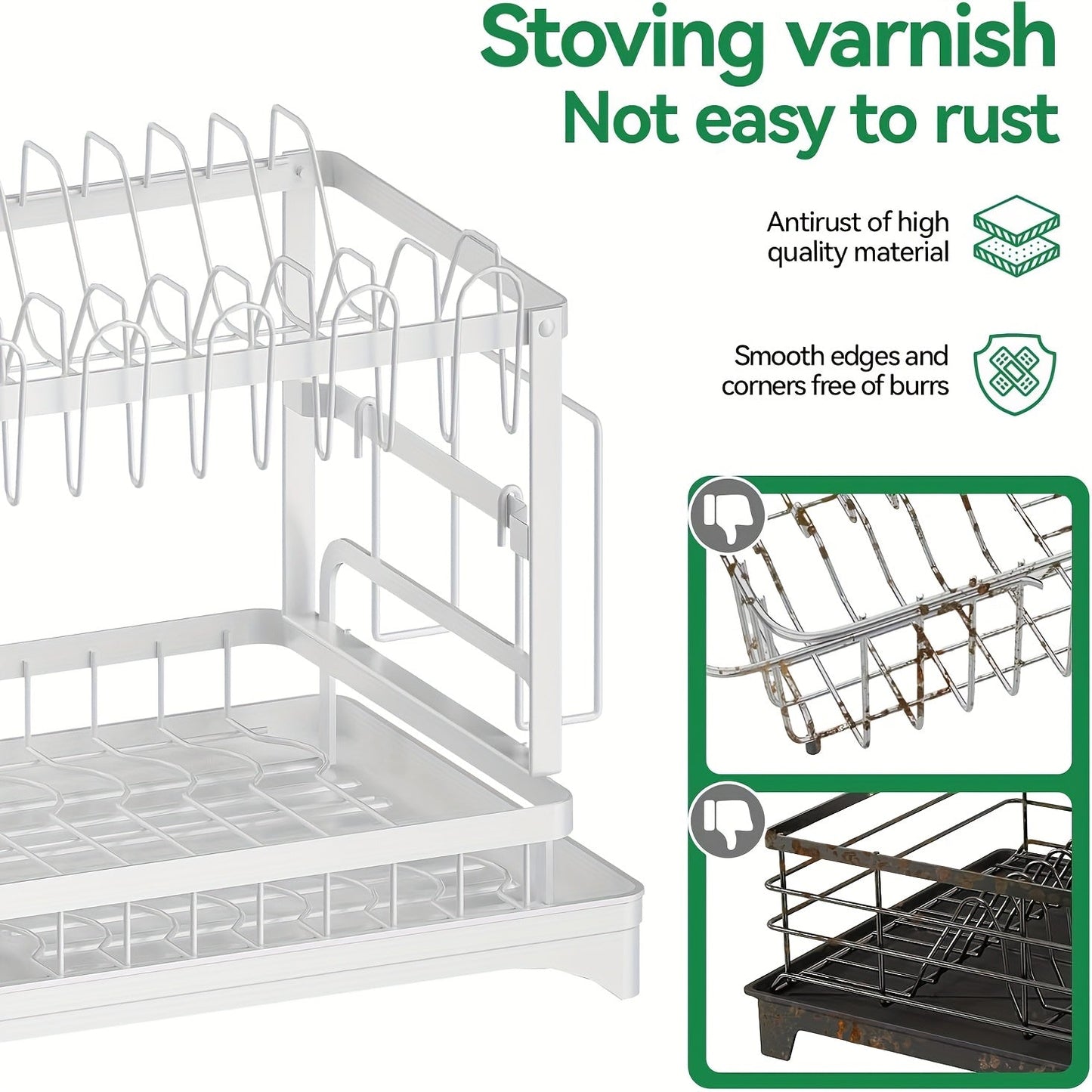 Black Metal Dish Rack – 2-Layer / 3-Layer DailySale