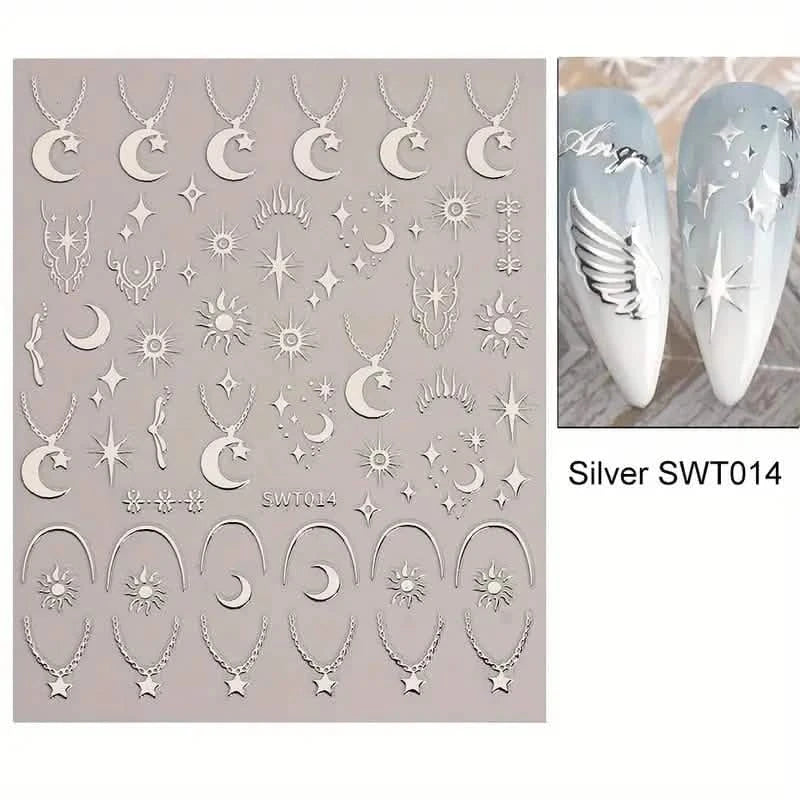 5D Embossed Three-dimensional Nail Stickers DailySale