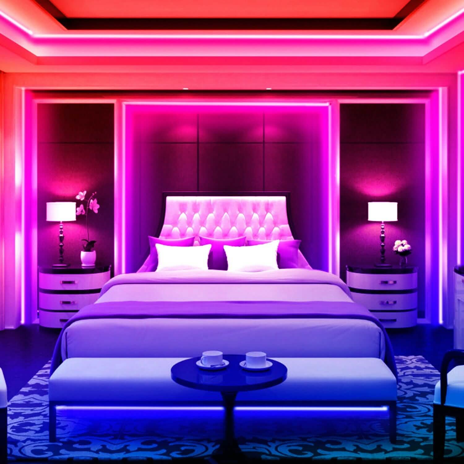 5M LED Strip Light 5050 SMD RGB Waterproof Smart WIFI IR APP Controller DailySale