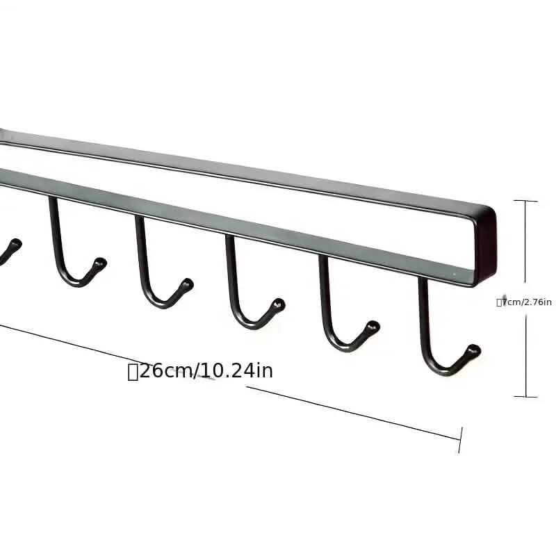 6 Hooks Kitchen Shelf Storage Rack DailySale