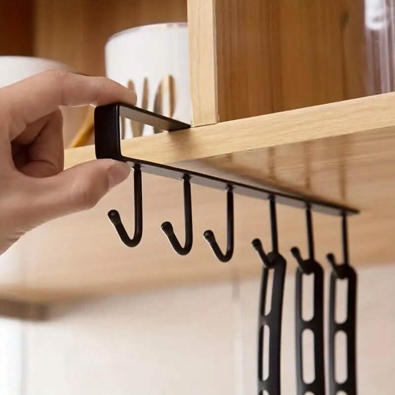6 Hooks Kitchen Shelf Storage Rack DailySale
