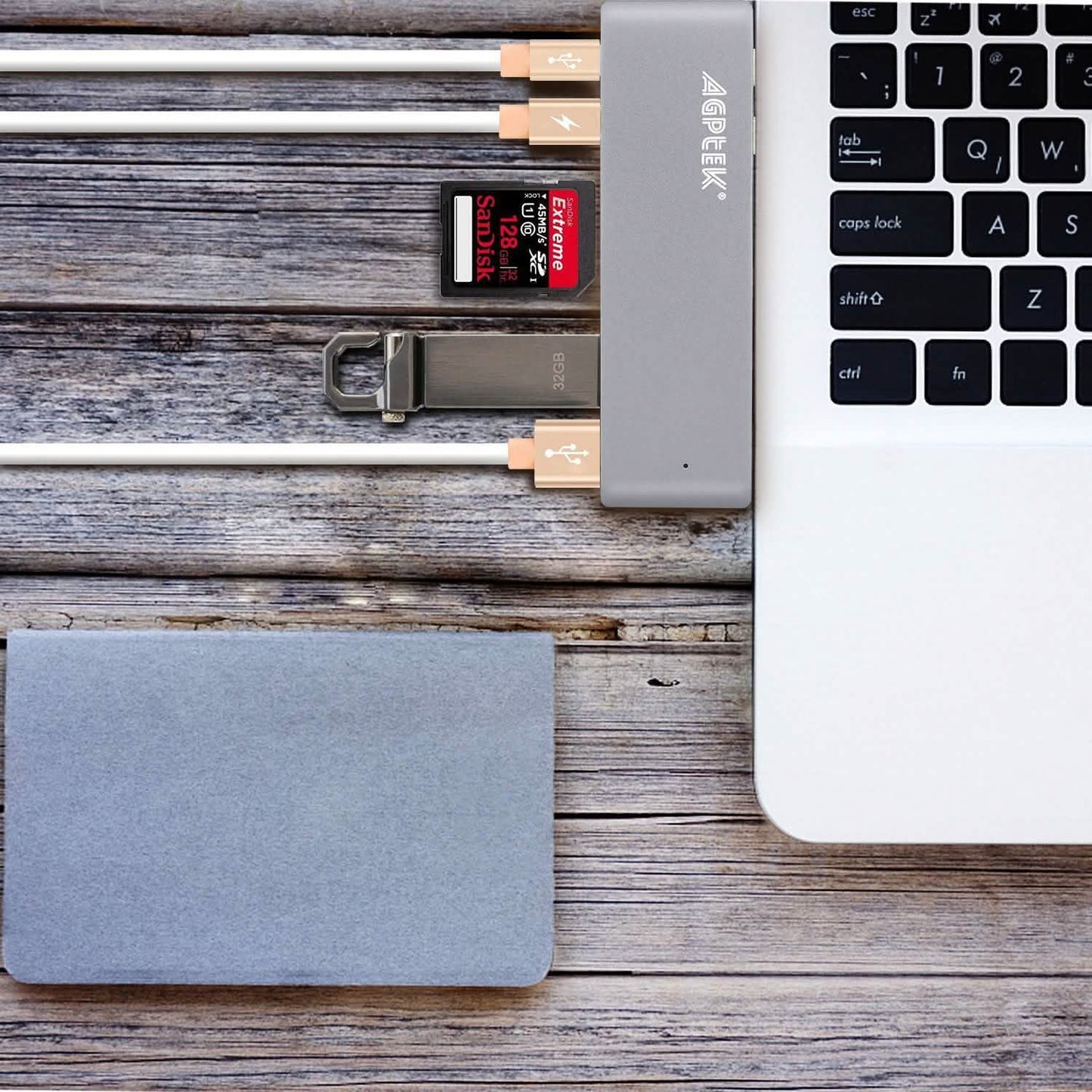 6-in-1 Type-C USB-C Hub Adapter Dual USB 3.0 Port Thunderbolt 3 DailySale