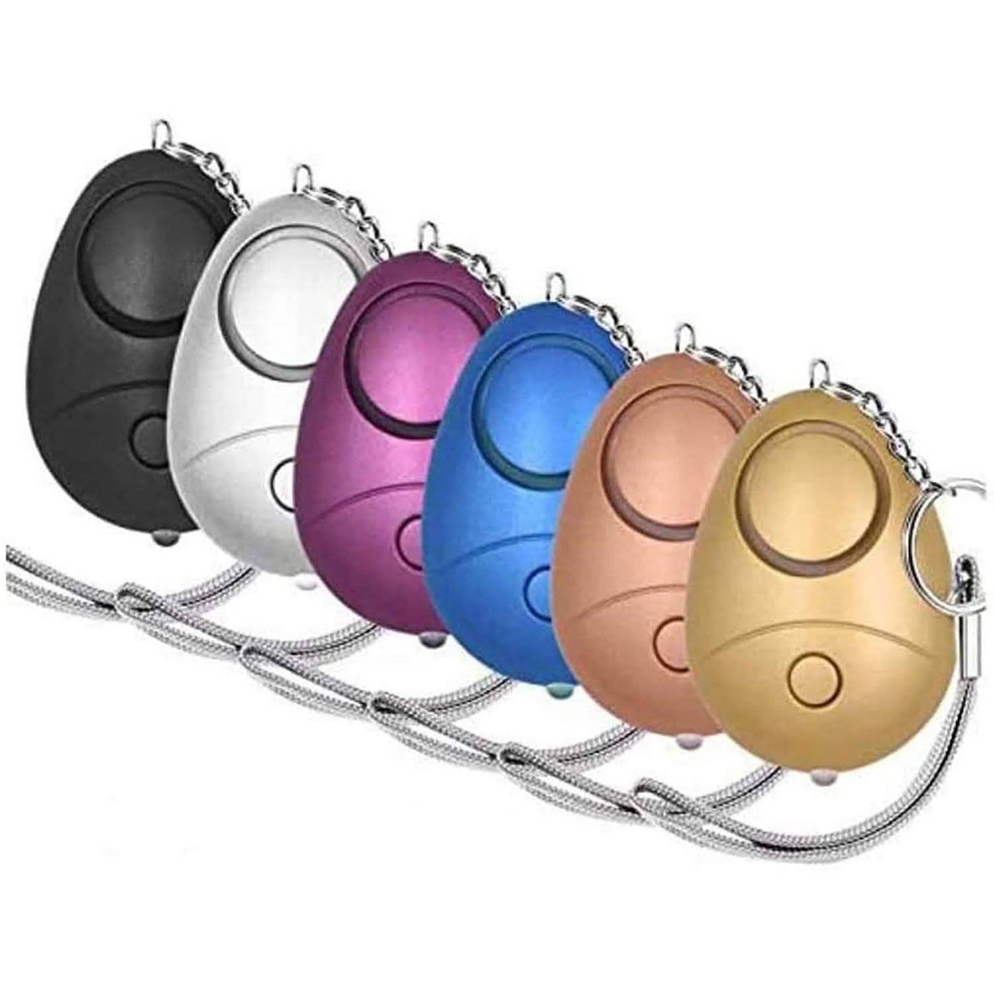 6-Pack: 140DB Personal Security Alarm Keychain with LED Lights DailySale