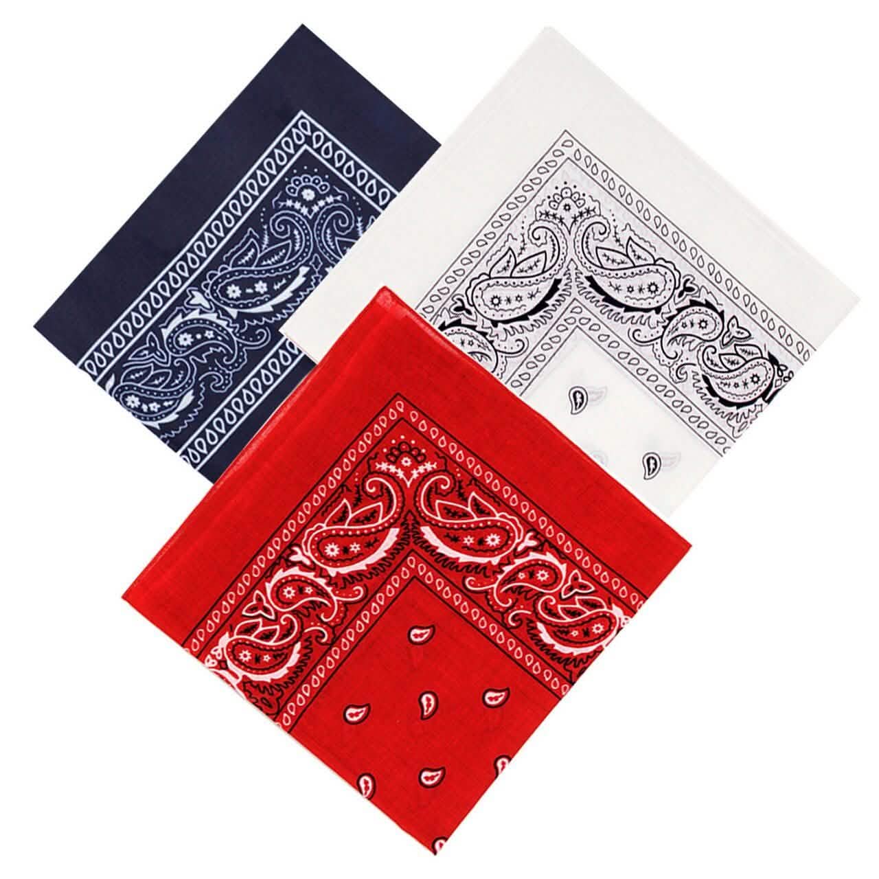 6-Pack: Bandanas - Navy, White & Red DailySale