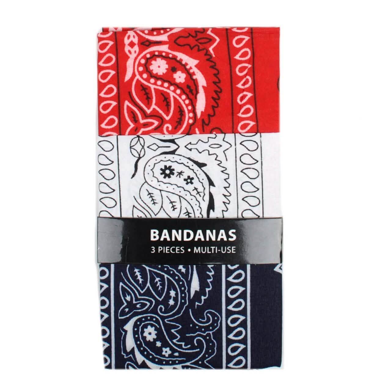 6-Pack: Bandanas - Navy, White & Red DailySale