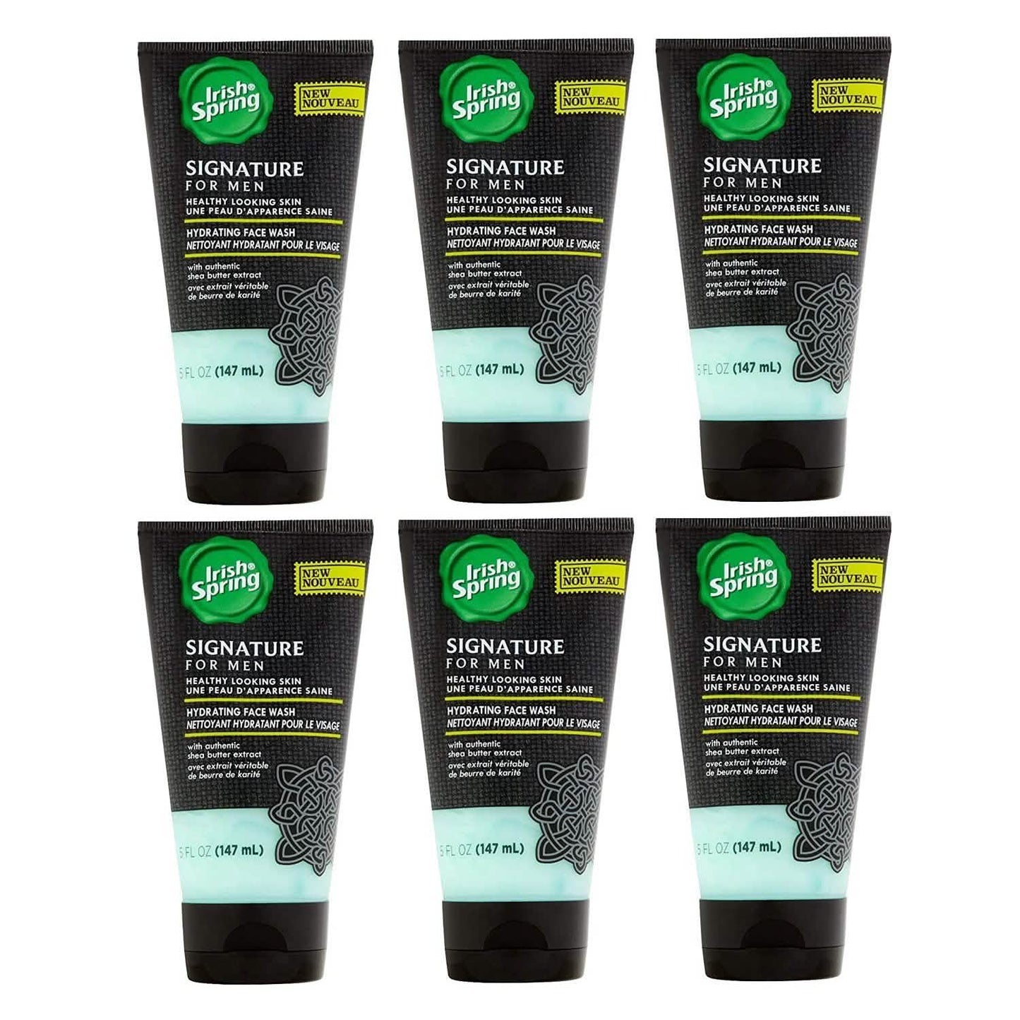 6-Pack: Irish Spring Signature for Men Hydrating Face Wash 5 Oz DailySale