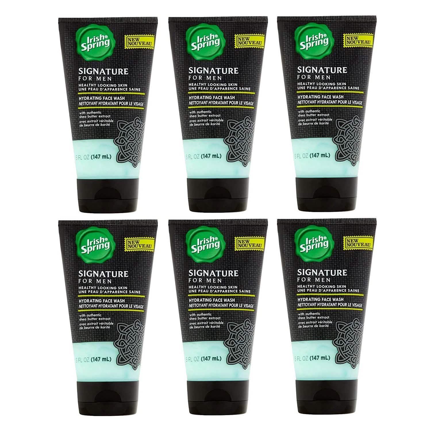 6-Pack: Irish Spring Signature for Men Hydrating Face Wash 5 Oz DailySale