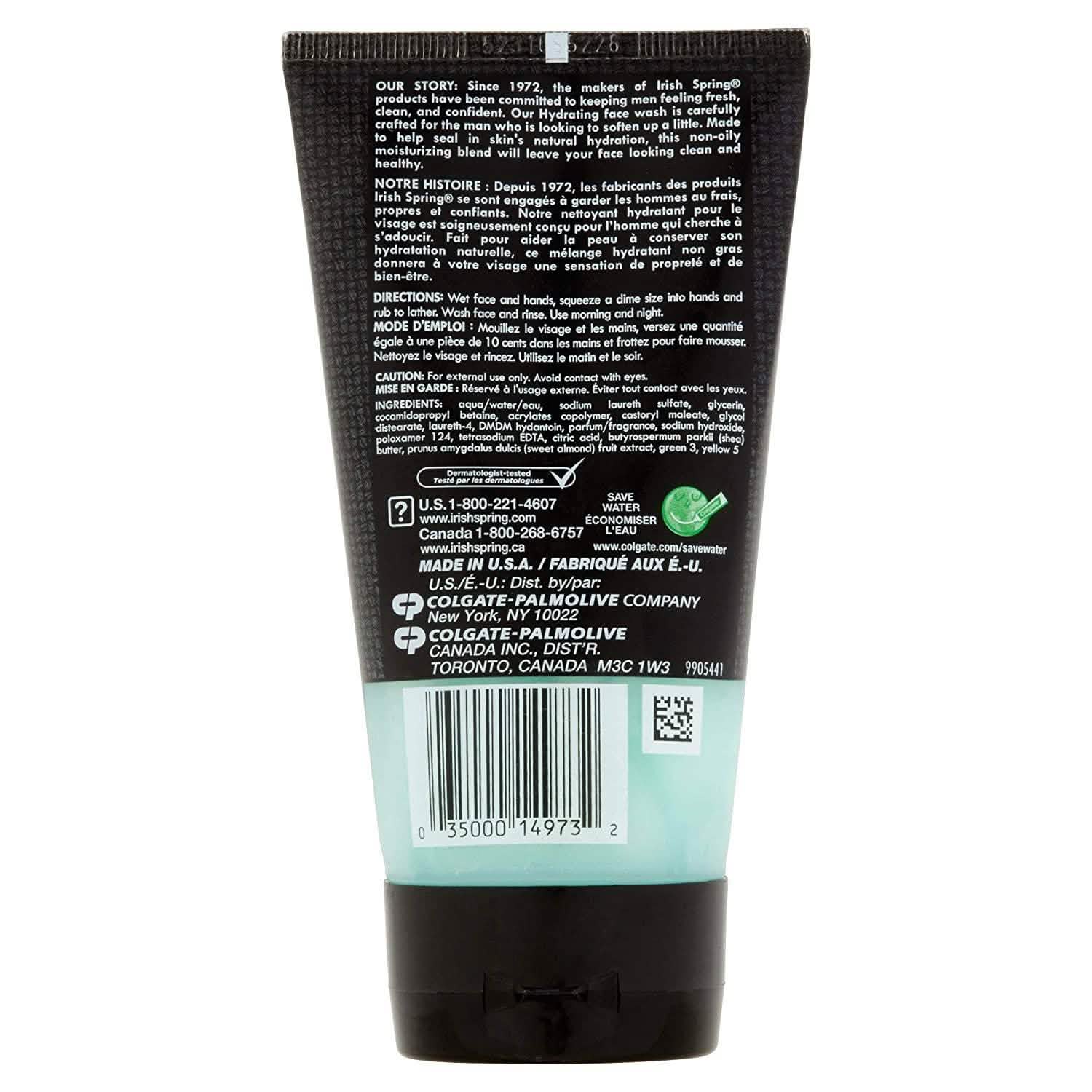 6-Pack: Irish Spring Signature for Men Hydrating Face Wash 5 Oz DailySale
