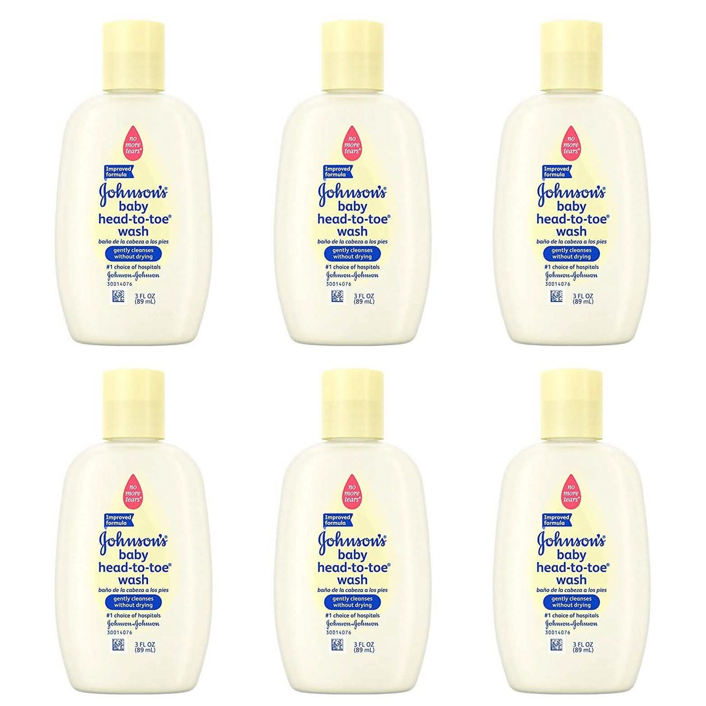 6-Pack: Johnson's Head-To-Toe Baby Wash Travel Size 3 Fl. Oz. DailySale