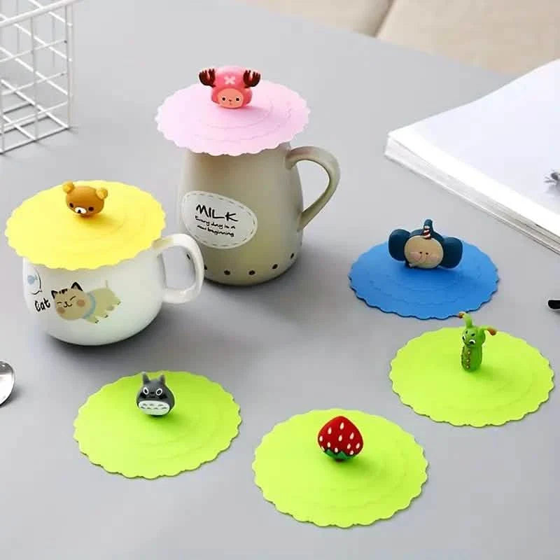6-Pack: Leak-proof and Dustproof Silicone Cup Cover for Ceramic Tea Cups and Water Cups DailySale