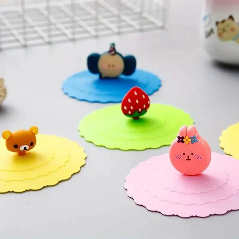 6-Pack: Leak-proof and Dustproof Silicone Cup Cover for Ceramic Tea Cups and Water Cups DailySale