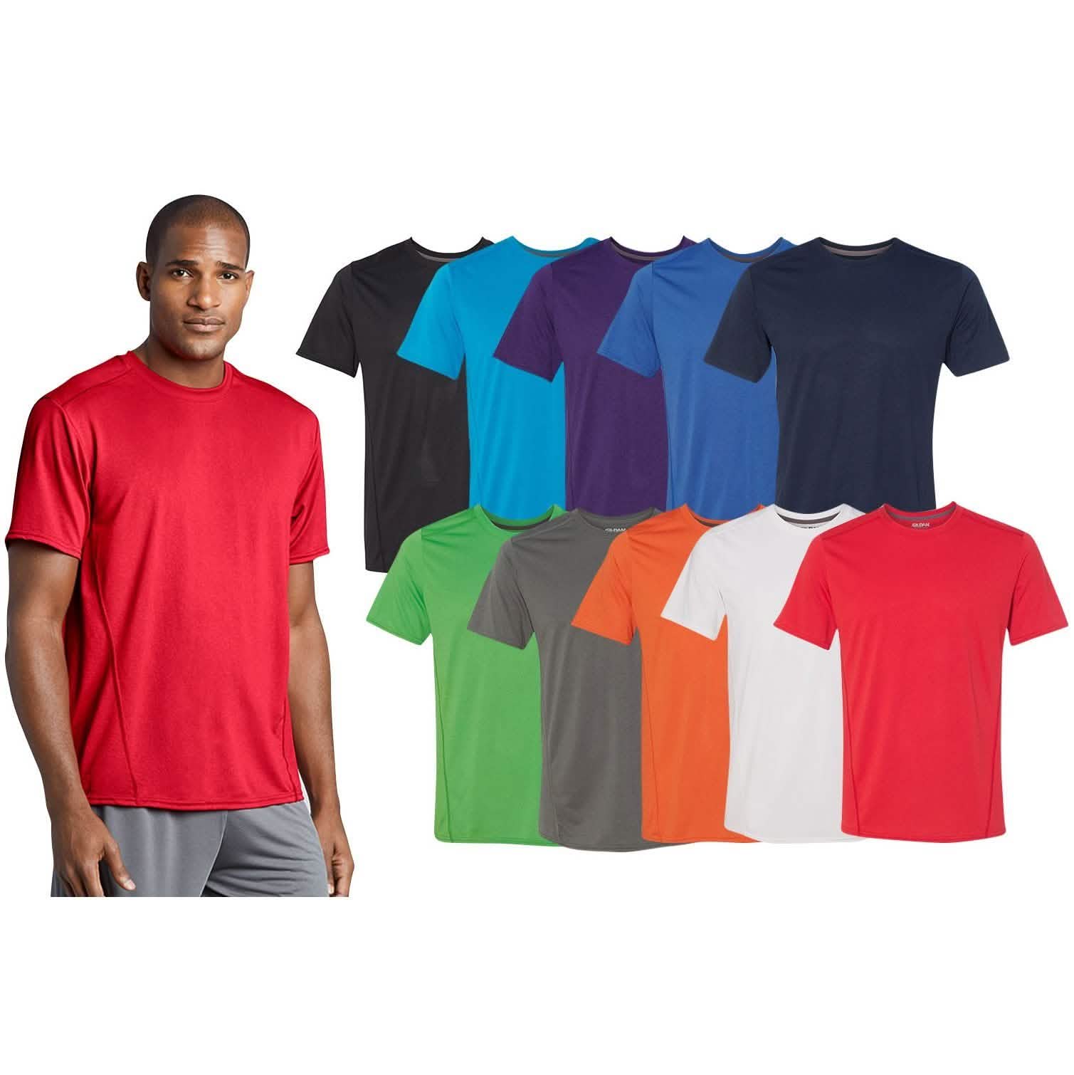 6-Pack: Men's Assorted Gildan Moisture Wicking Performance Tech T-Shirt DailySale