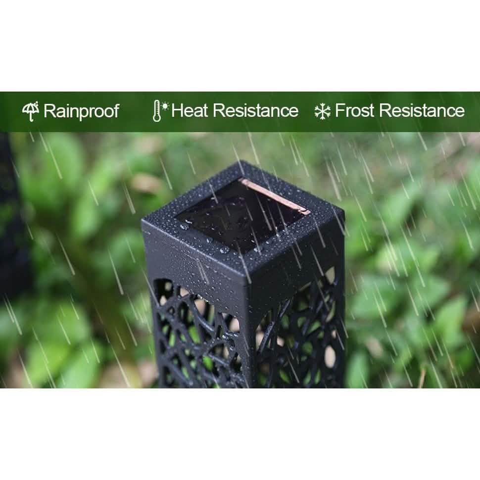 6-Pack: Outdoor Solar Light Powered Garden Pathway Lights Waterproof Hollow with Ground Spike DailySale