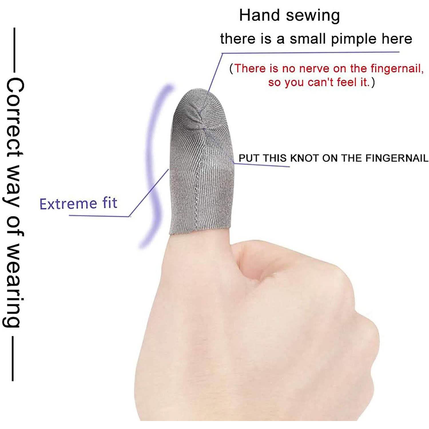 6-Pack: Pubg Mobile Finger Sleeve Anti-Sweat Breathable DailySale