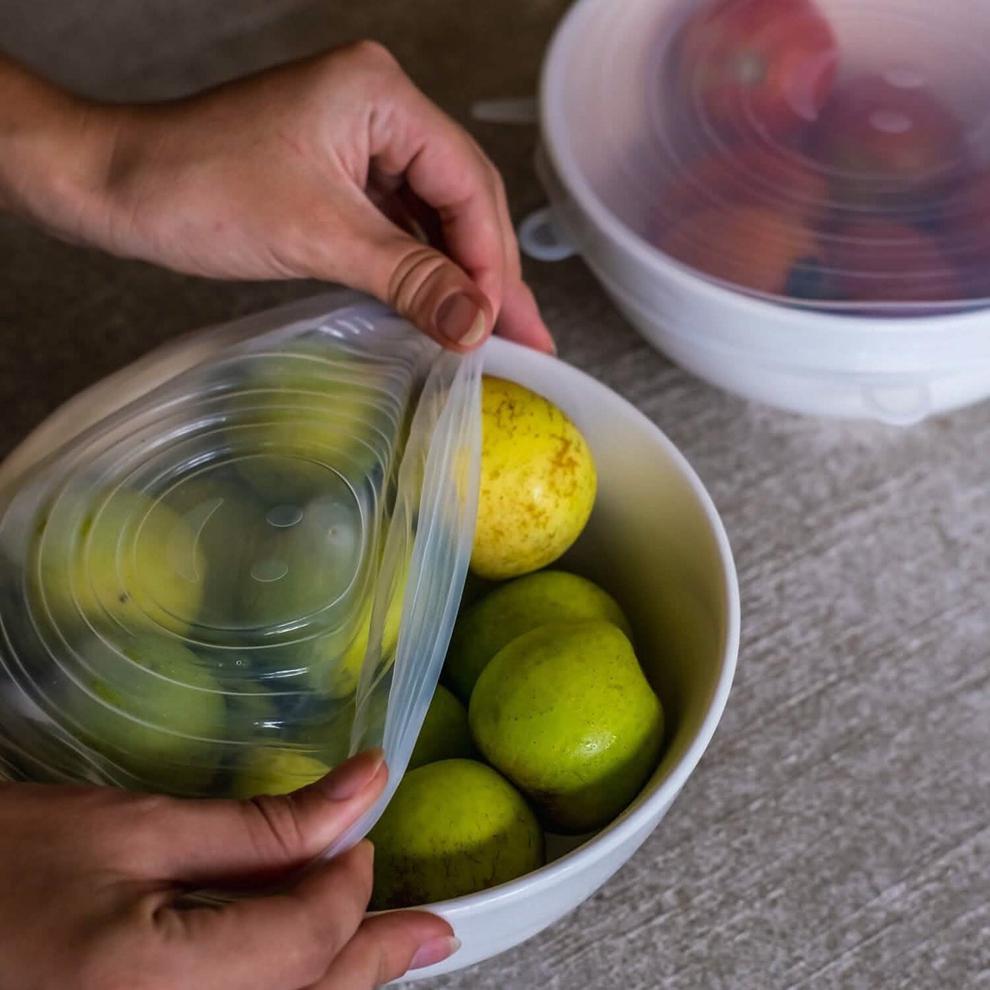6-Pack: Reusable Silicone Stretch Container Lids Covers for Food Storage - Fit Most Containers DailySale