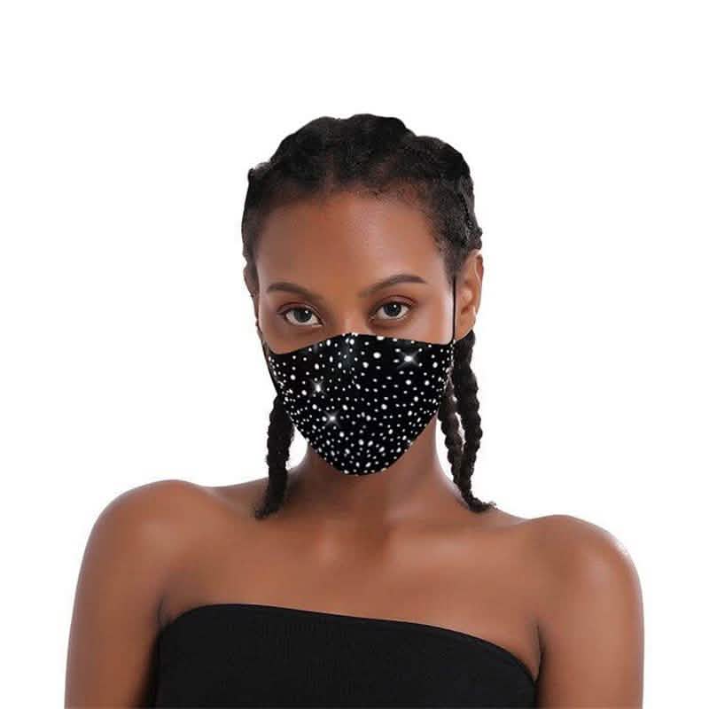 6-Pack: Rhinestone Bling Face Mask DailySale