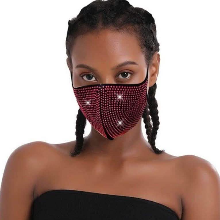 6-Pack: Rhinestone Bling Face Mask DailySale