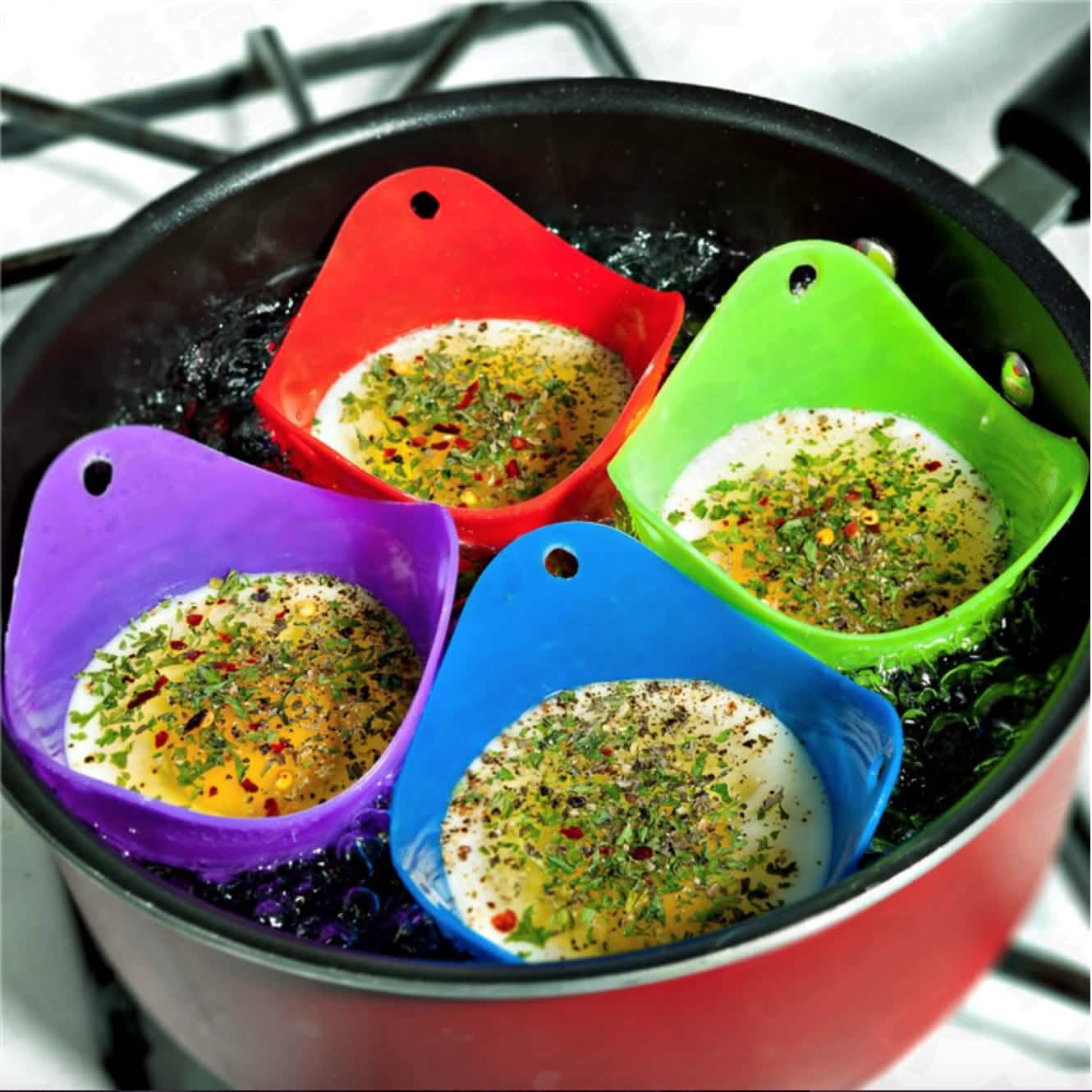 6-Pack: Silicone Egg Poachers DailySale