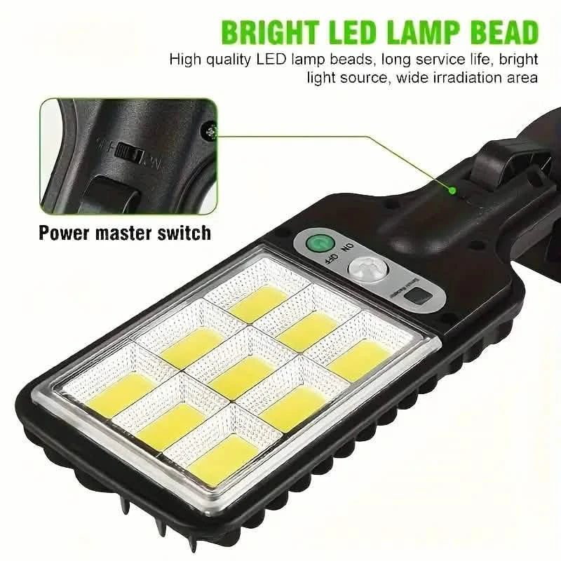 6-Pack: Solar Powered Motion Sensor Outdoor Garden Light with 108 COB LED Lights DailySale