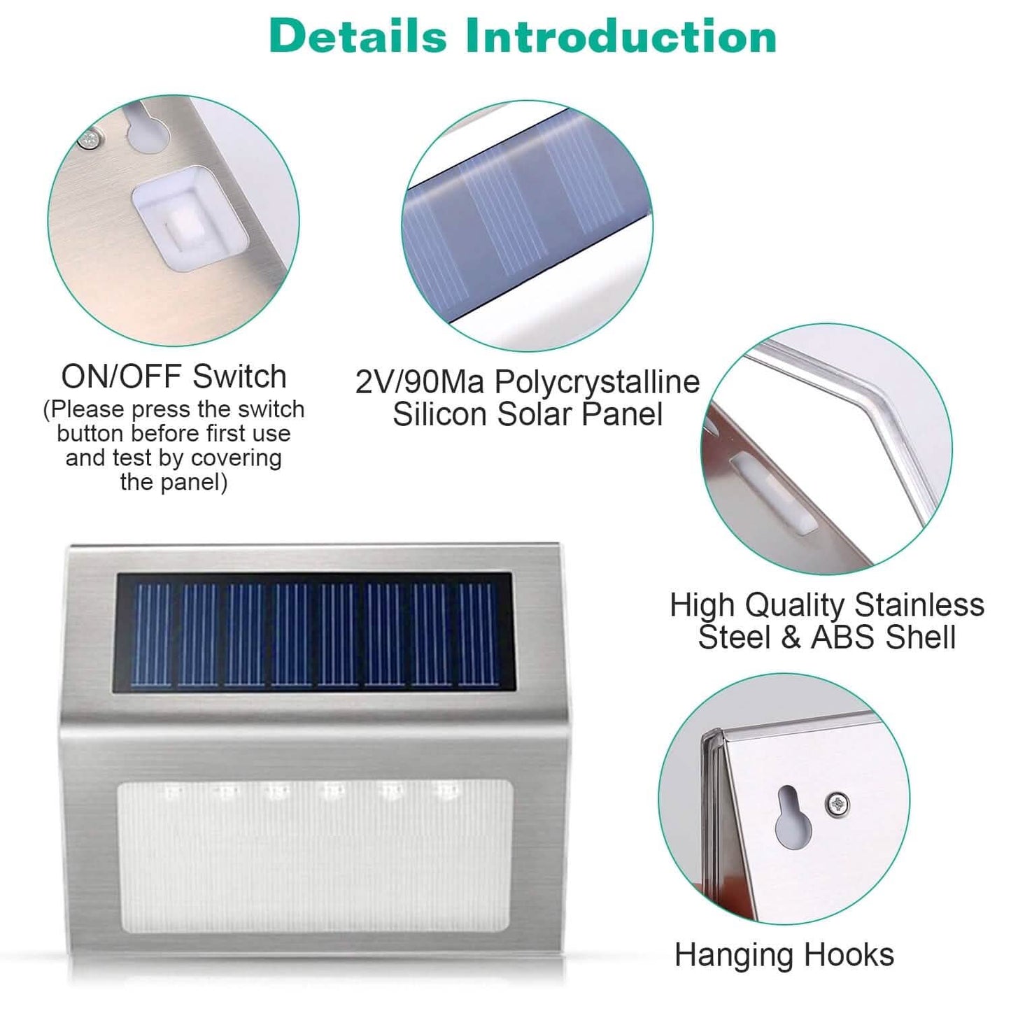 6-Pack: Solar Step Lights DailySale