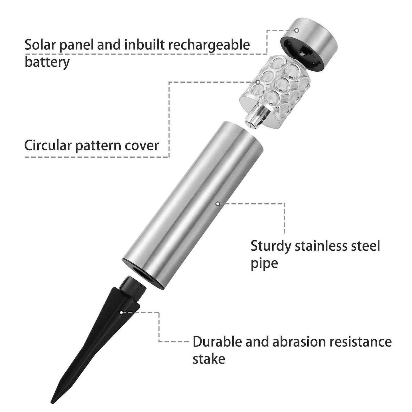 6-Pack: Solarek Outdoor Solar Light DailySale