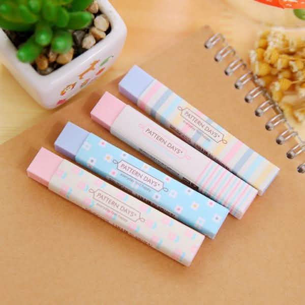 6-Pack: Stationery Supplies Kawaii Candy Color Eraser DailySale