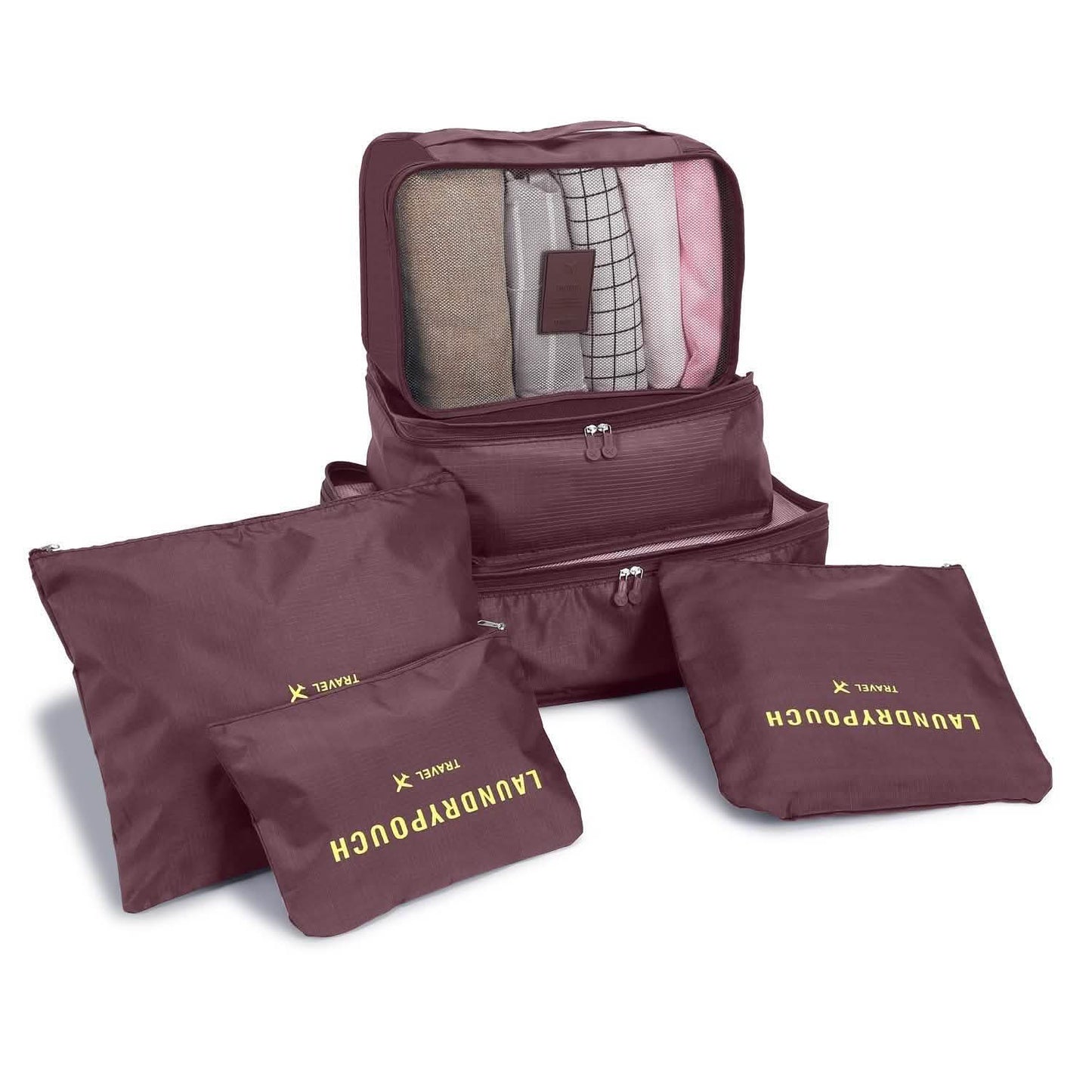 6-Pack: Travel Storage Bag Set Packing Cube Organizer DailySale