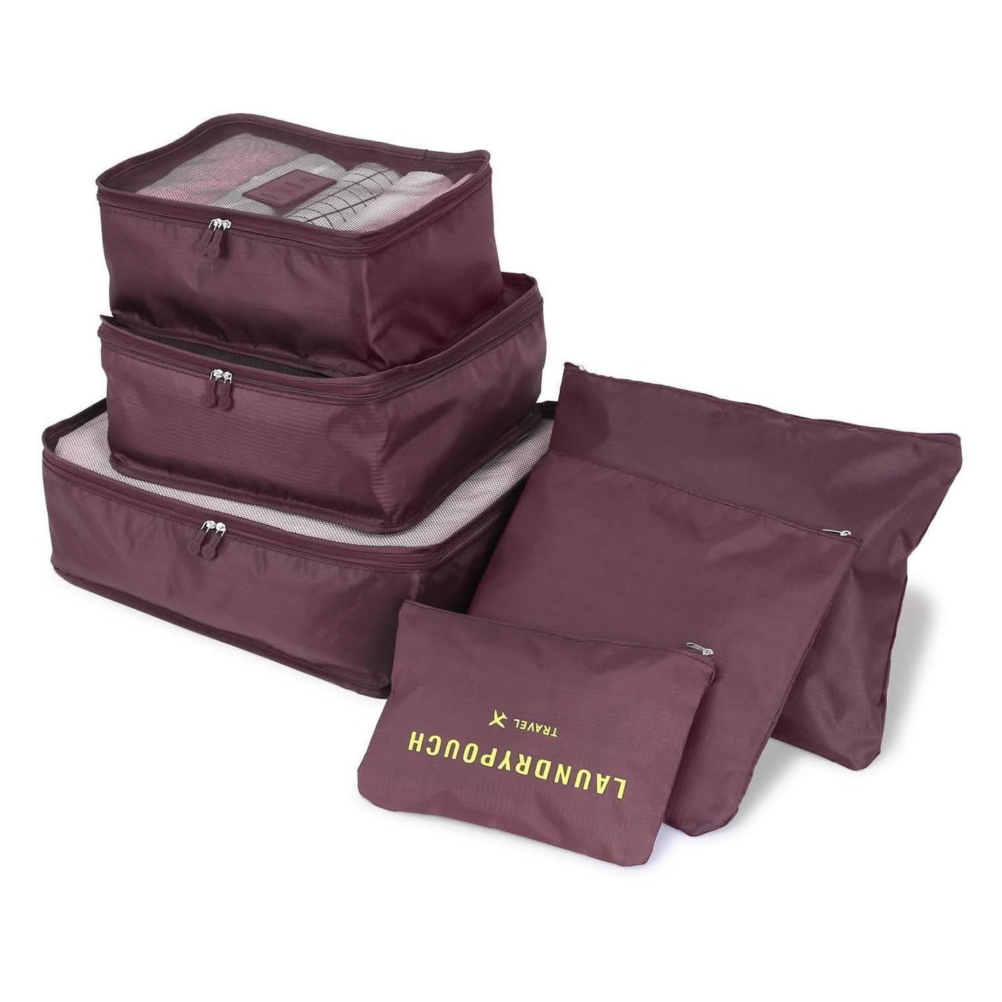 6-Pack: Travel Storage Bag Set Packing Cube Organizer DailySale